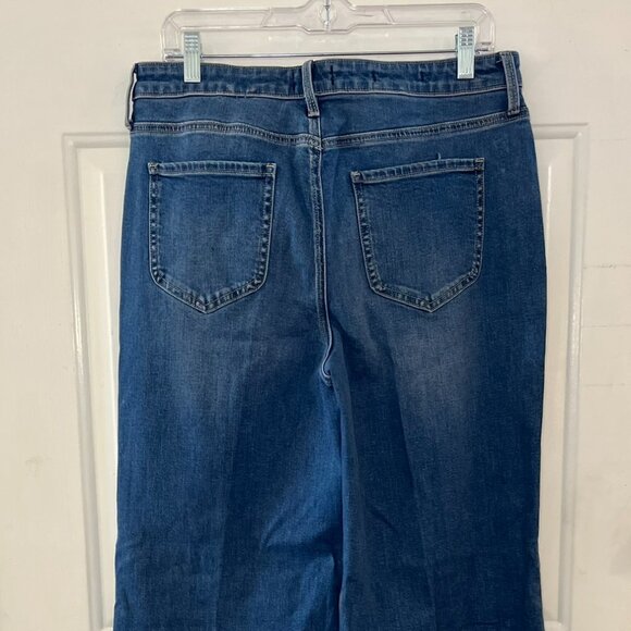 NYDJ Blue Flare & Wide Leg Jeans - Picture 4 of 12